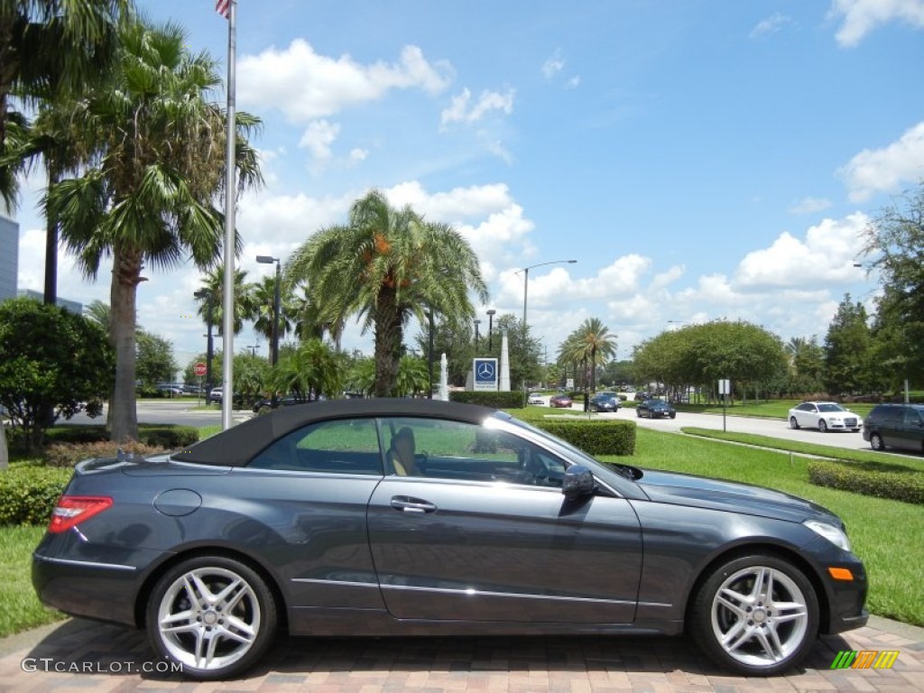 2013 E 350 Cabriolet - Steel Grey Metallic / Natural Beige/Black photo #1