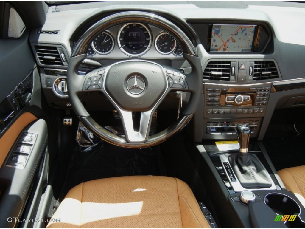 2013 Mercedes-Benz E 350 Cabriolet Natural Beige/Black Dashboard Photo #69330393