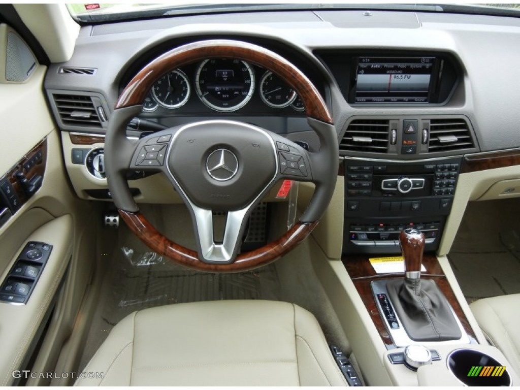 2013 E 350 Coupe - Lunar Blue Metallic / Almond/Mocha photo #8