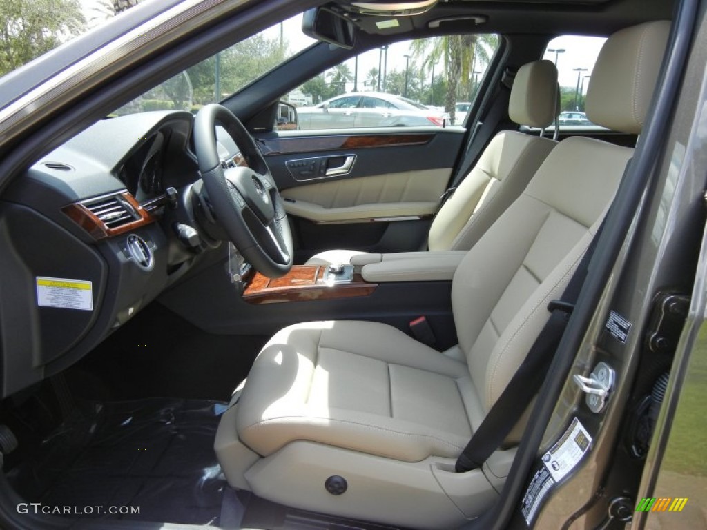 Almond/Mocha Interior 2013 Mercedes-Benz E 350 Sedan Photo #69330732