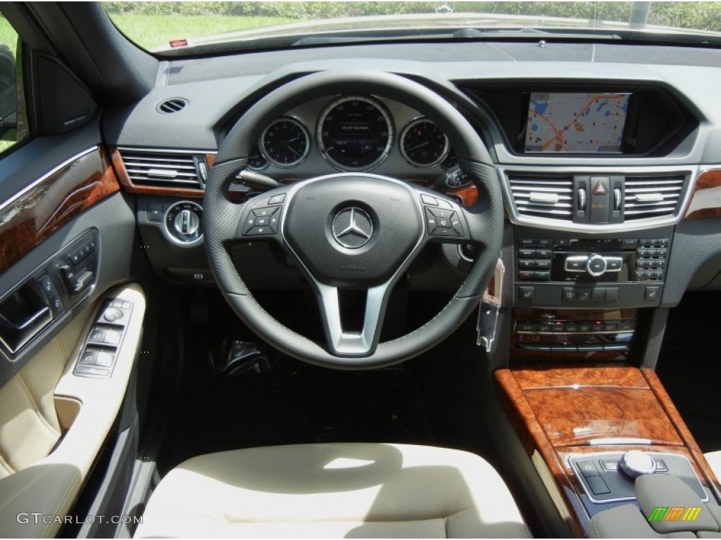 2013 Mercedes-Benz E 350 Sedan Almond/Mocha Dashboard Photo #69330759