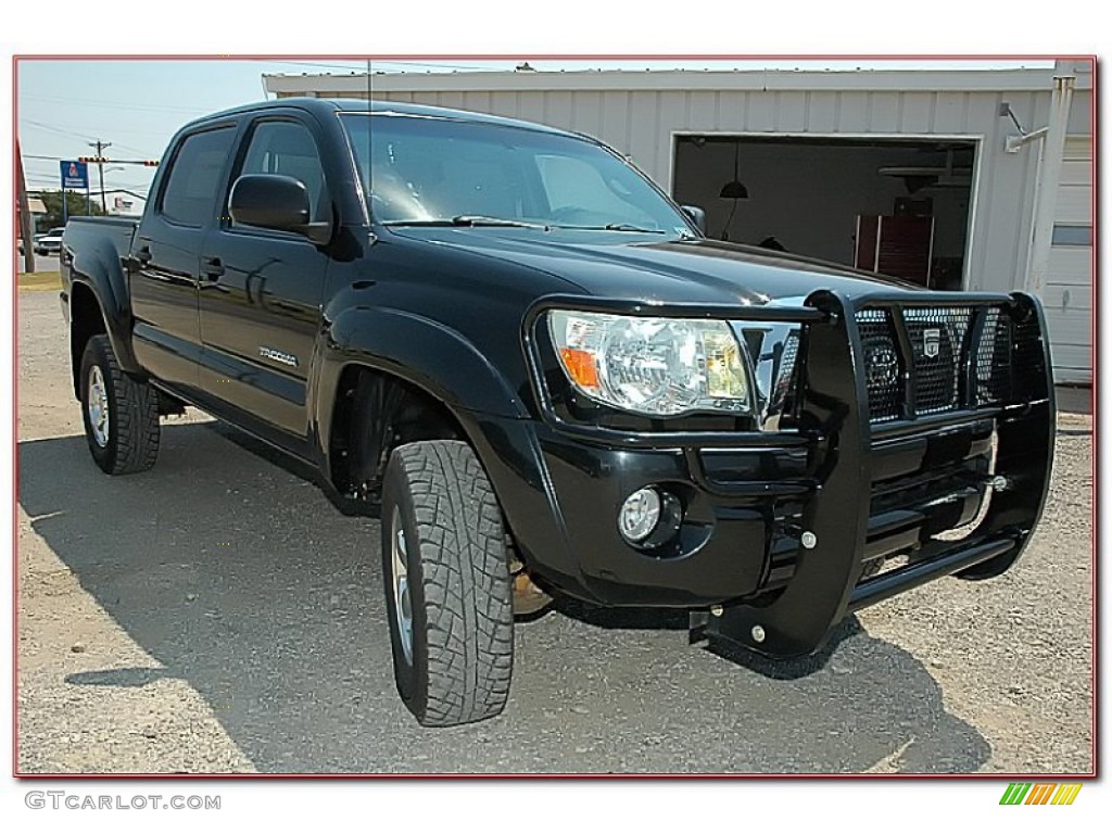 2007 Tacoma V6 TRD Double Cab 4x4 - Black Sand Pearl / Graphite Gray photo #13