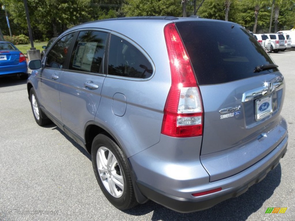 2010 CR-V EX-L - Glacier Blue Metallic / Gray photo #16