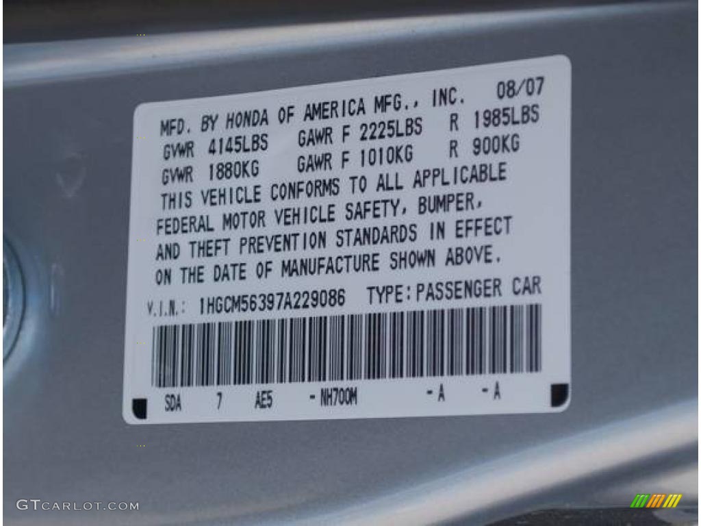 2007 Accord SE Sedan - Alabaster Silver Metallic / Black photo #36