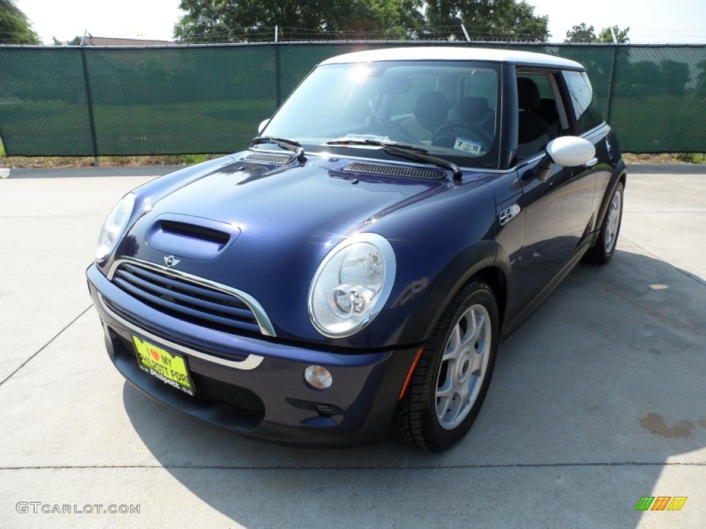 2006 Cooper S Hardtop - Space Blue Metallic / Space Gray/Panther Black photo #7