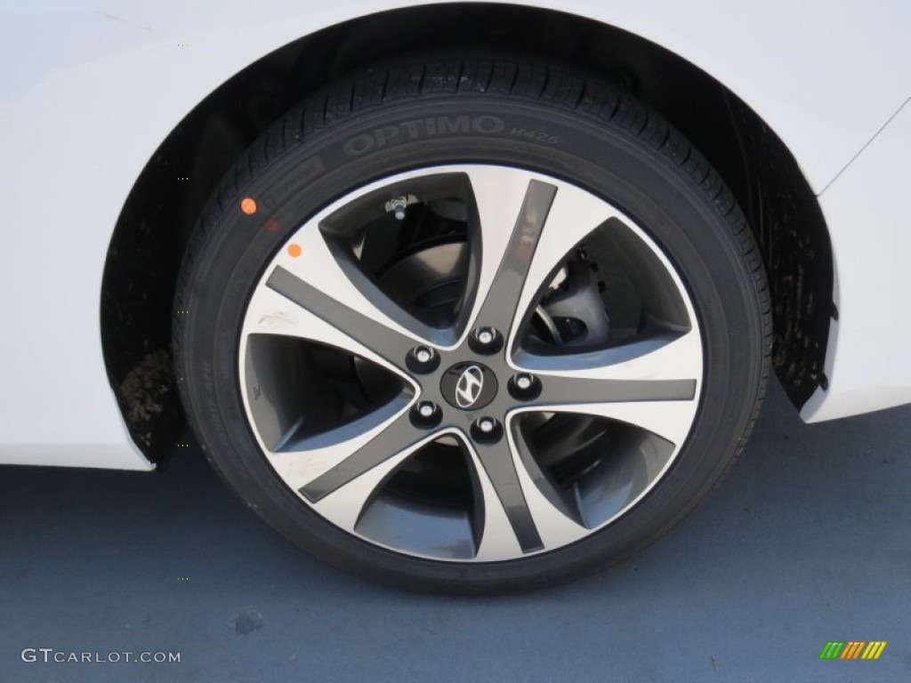 2013 Elantra Coupe SE - Monaco White / Gray photo #10