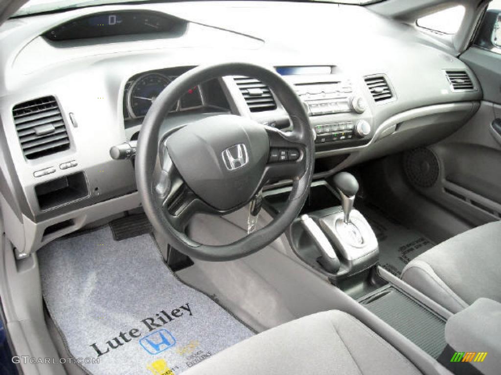 2007 Civic LX Sedan - Royal Blue Pearl / Gray photo #13
