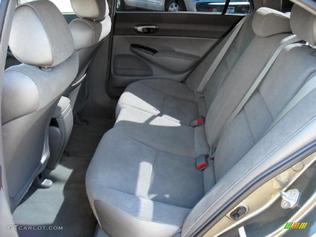 2007 Civic LX Sedan - Galaxy Gray Metallic / Gray photo #9