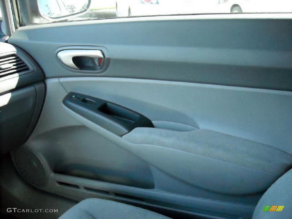 2007 Civic LX Sedan - Galaxy Gray Metallic / Gray photo #17