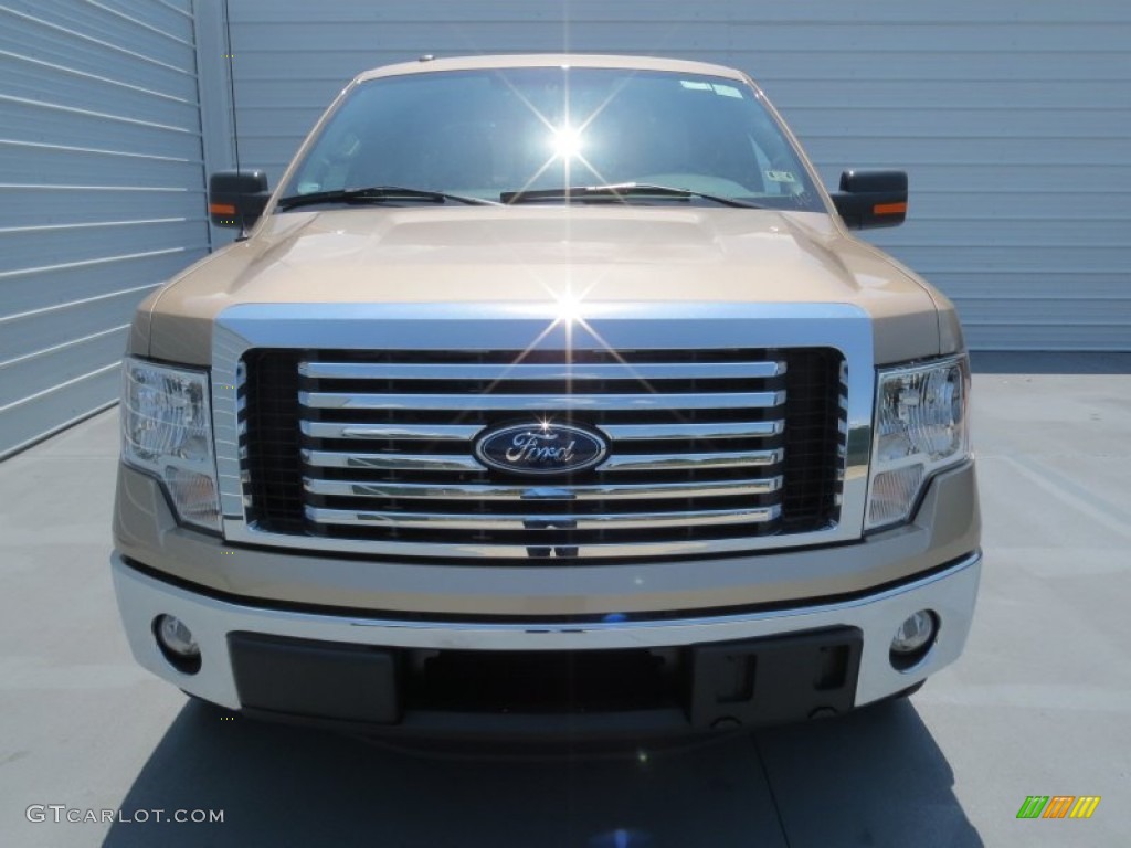 2012 F150 XLT SuperCrew - Pale Adobe Metallic / Pale Adobe photo #8