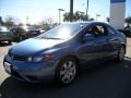 2007 Atomic Blue Metallic Honda Civic LX Coupe  photo #3
