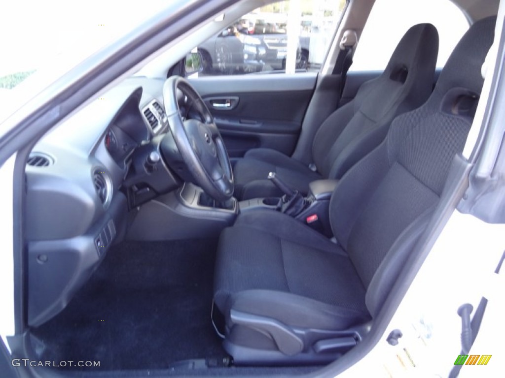 Black Interior 2005 Subaru Impreza WRX Wagon Photo #69343941