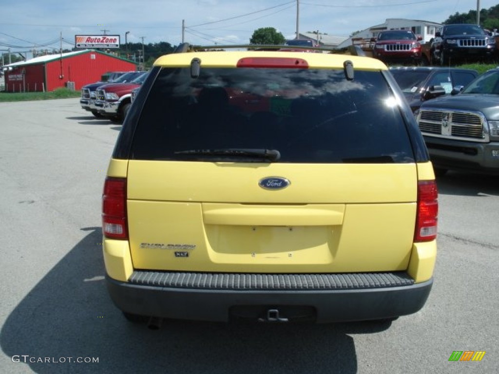 2003 Explorer XLT 4x4 - Zinc Yellow / Graphite Grey photo #6