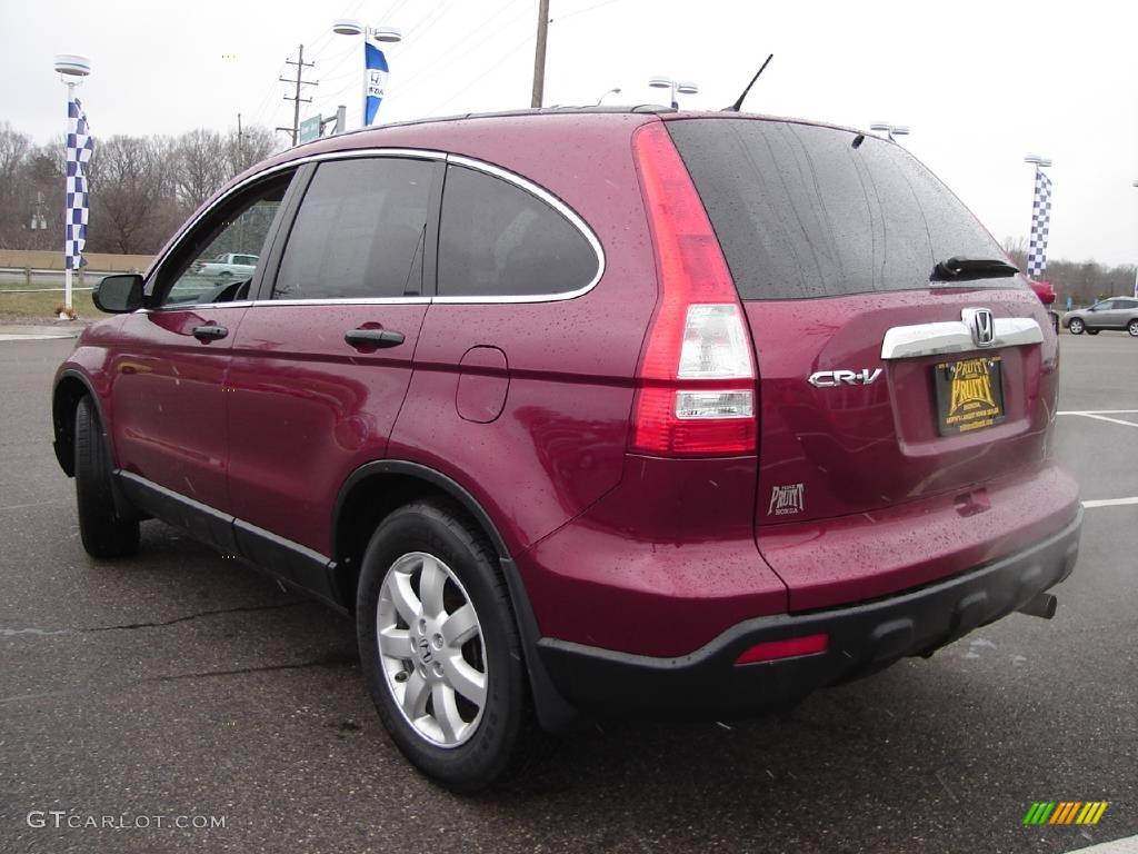 2007 CR-V EX 4WD - Tango Red Pearl / Gray photo #3