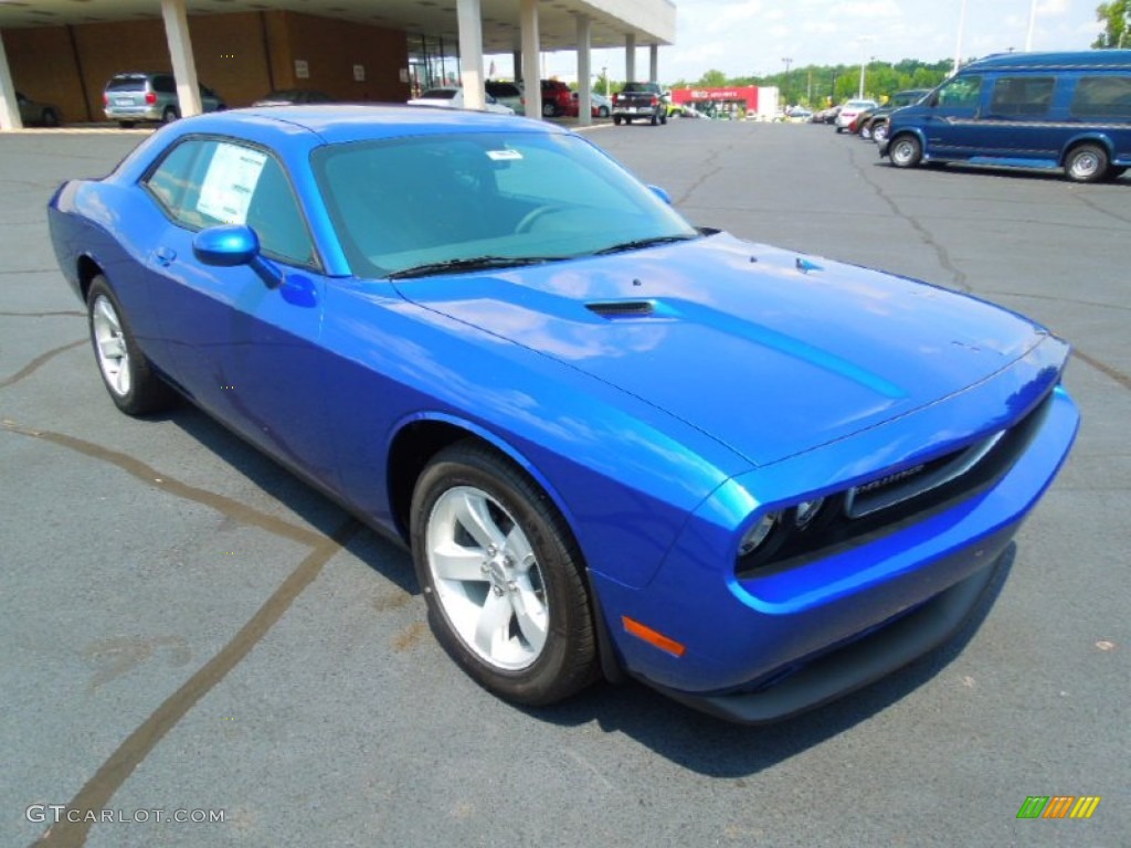 Blue Streak Pearl Dodge Challenger