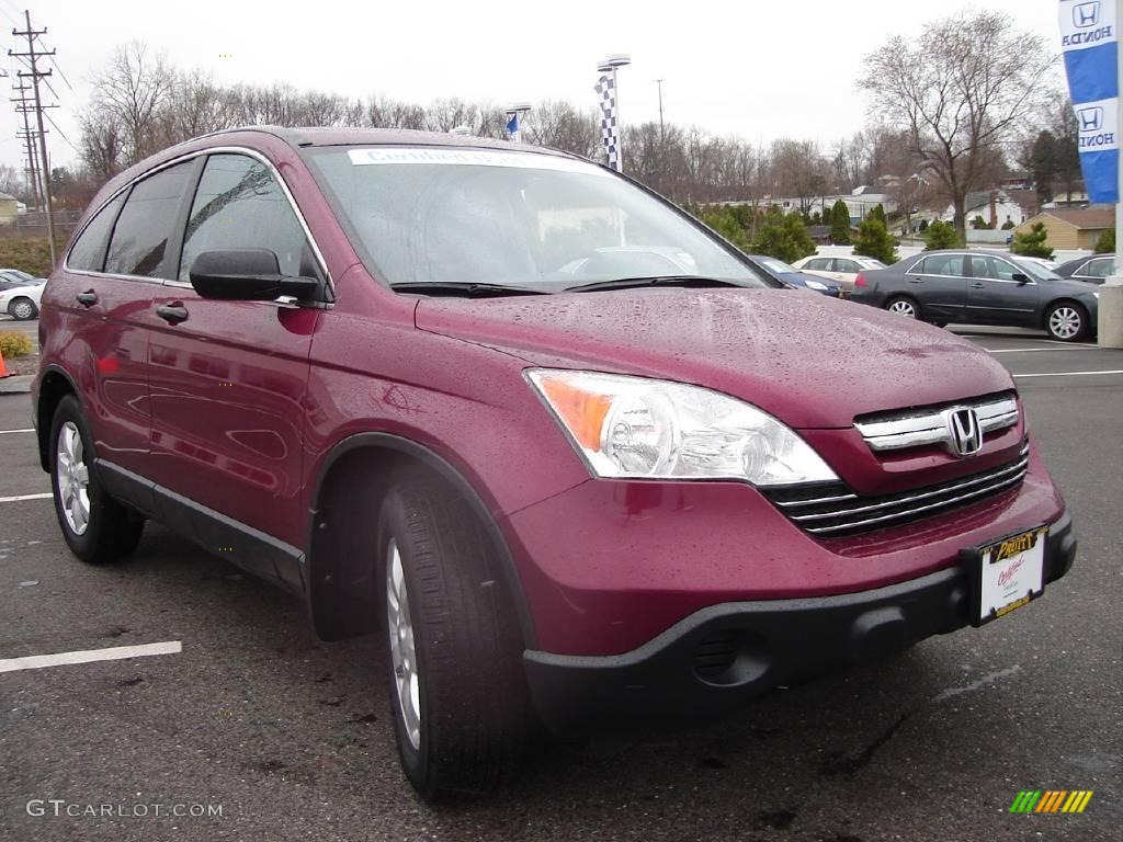 2007 CR-V EX 4WD - Tango Red Pearl / Gray photo #7