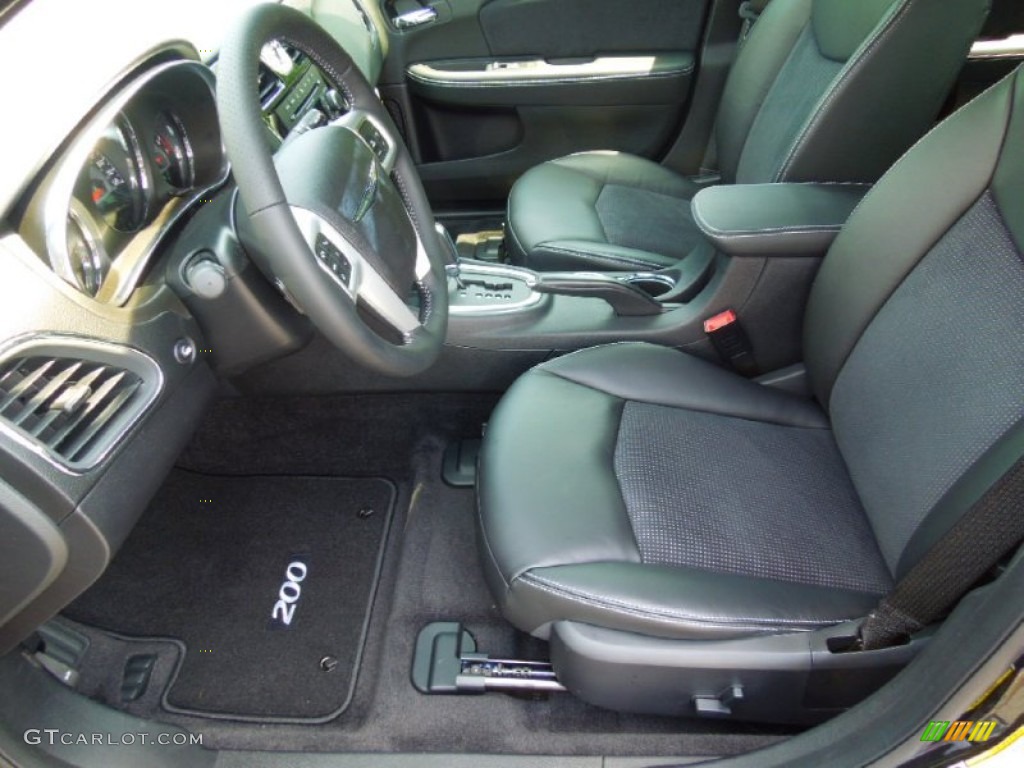 Black Interior 2013 Chrysler 200 S Sedan Photo #69345567