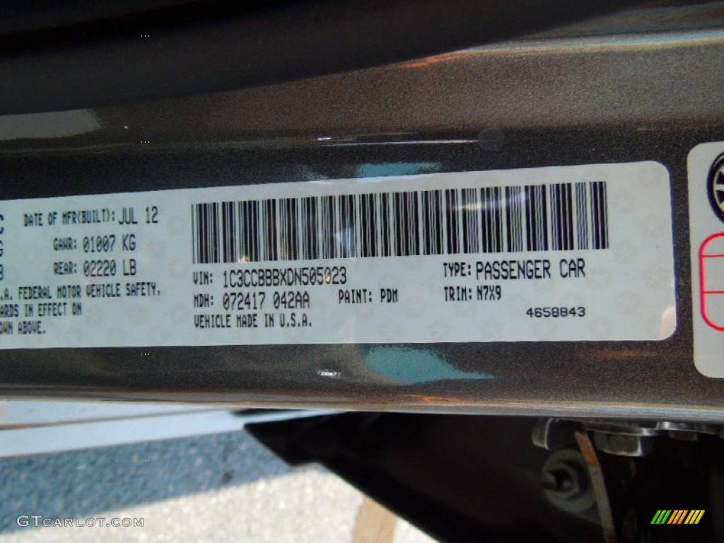 2013 200 Color Code PDM for Tungsten Metallic Photo #69345867