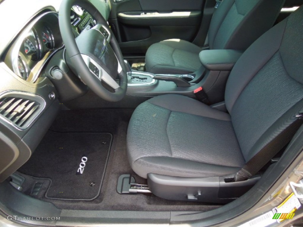 Black Interior 2013 Chrysler 200 Touring Sedan Photo #69345873