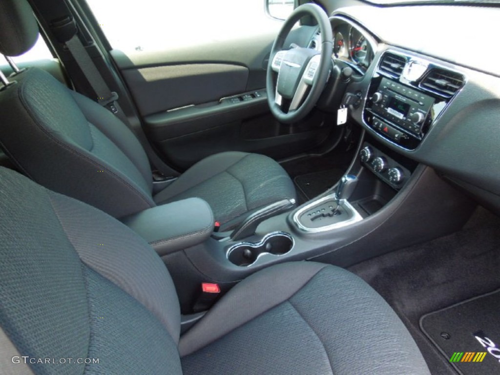 Black Interior 2013 Chrysler 200 Touring Sedan Photo #69345960