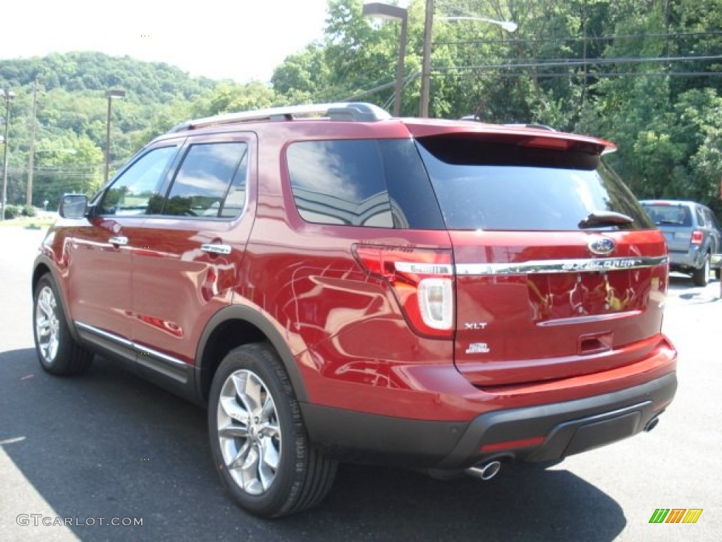 2013 Explorer XLT 4WD - Ruby Red Metallic / Charcoal Black photo #6