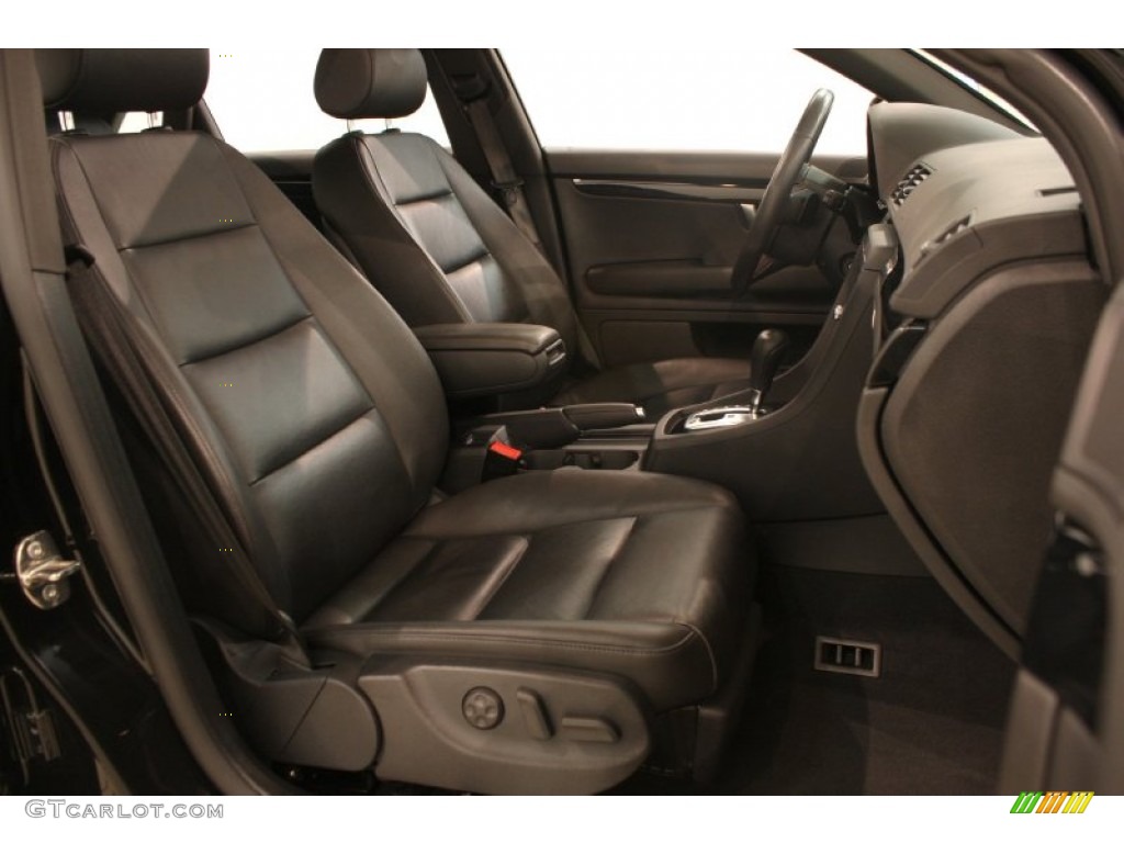 Black Interior 2008 Audi A4 3.2 Quattro S-Line Sedan Photo #69346995