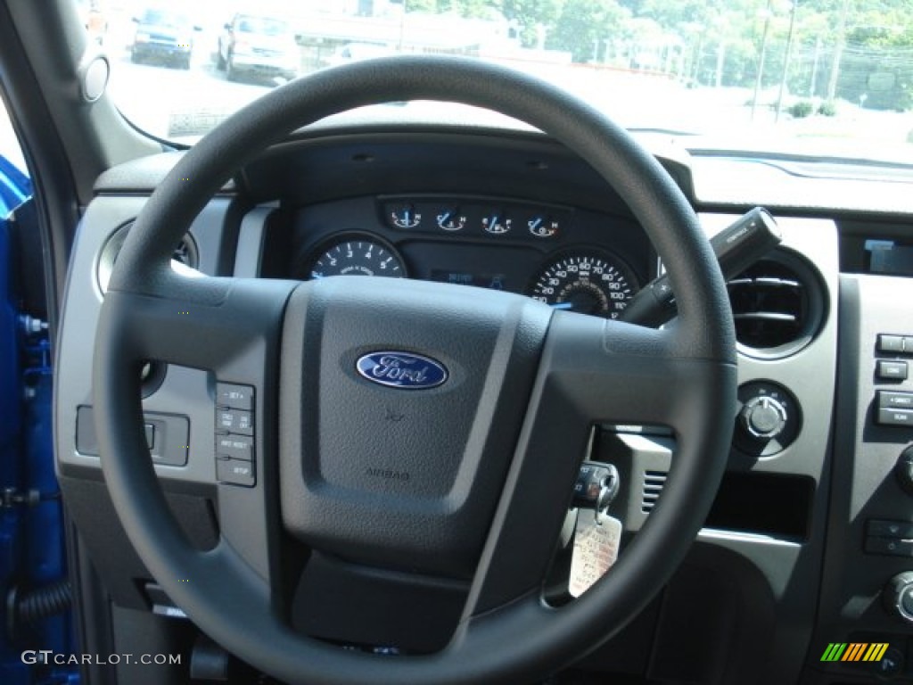 2012 F150 STX SuperCab 4x4 - Blue Flame Metallic / Steel Gray photo #16