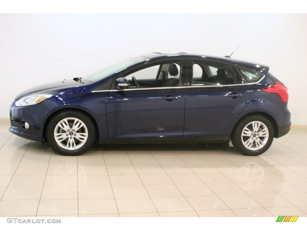 2012 Focus SEL 5-Door - Kona Blue Metallic / Charcoal Black photo #4