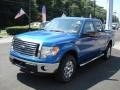 2012 Blue Flame Metallic Ford F150 XLT SuperCrew 4x4  photo #4