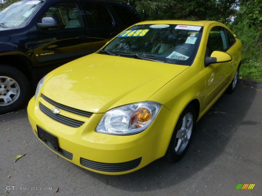 2007 Cobalt LT Coupe - Rally Yellow / Ebony photo #5