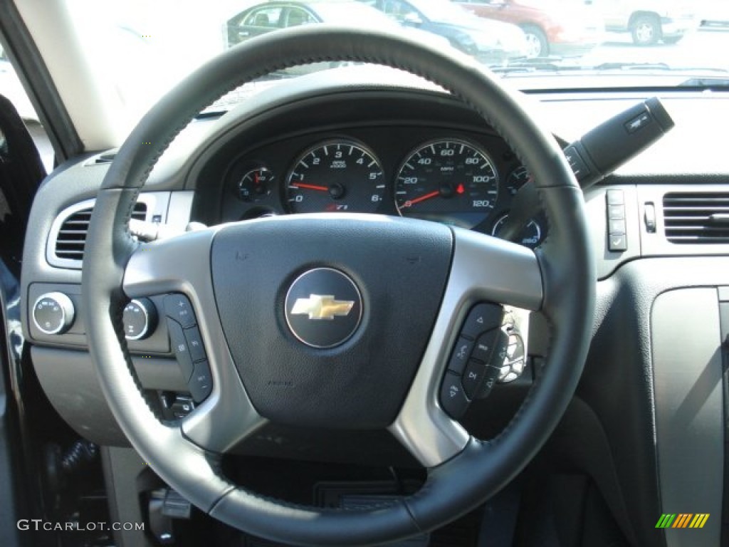 2013 Chevrolet Tahoe LT 4x4 Ebony Steering Wheel Photo #69349503