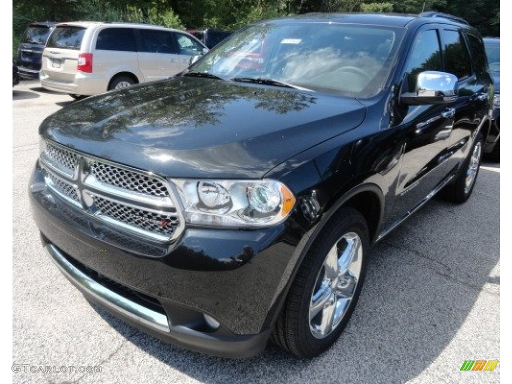 2013 Durango Citadel AWD - Brilliant Black Crystal Pearl / Black photo #1