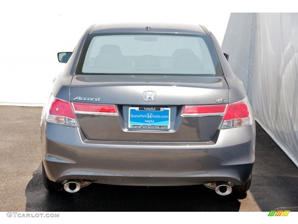 2012 Accord EX-L V6 Sedan - Polished Metal Metallic / Black photo #6