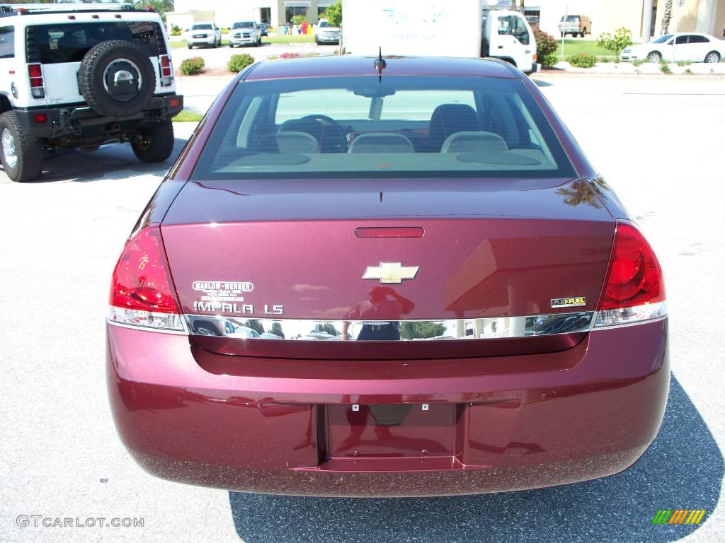 2007 Impala LS - Bordeaux Red / Ebony Black photo #7