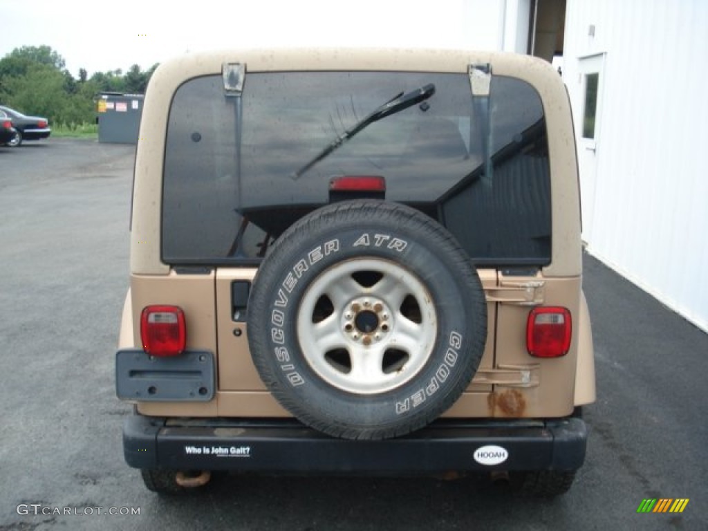 2000 Wrangler Sahara 4x4 - Desert Sand Pearl / Camel/Dark Green photo #5