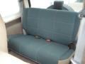 2000 Jeep Wrangler Camel/Dark Green Interior Rear Seat Photo