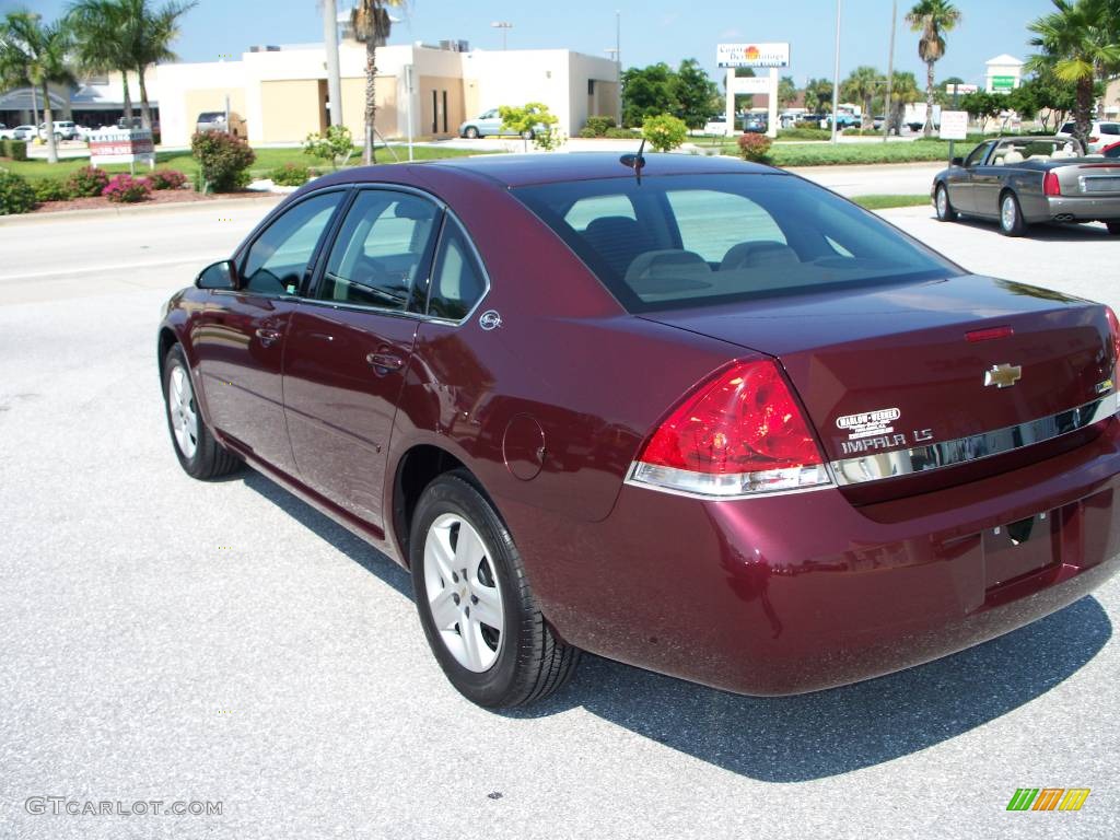 2007 Impala LS - Bordeaux Red / Ebony Black photo #8
