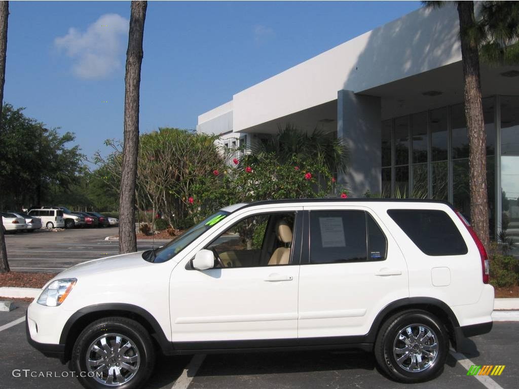 2006 CR-V SE 4WD - Taffeta White / Ivory photo #5