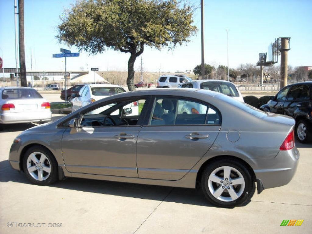 2006 Civic EX Sedan - Galaxy Gray Metallic / Gray photo #4