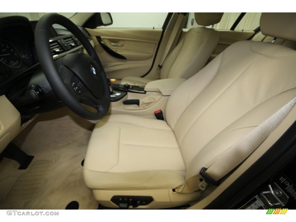 2013 3 Series 328i Sedan - Black Sapphire Metallic / Venetian Beige photo #3