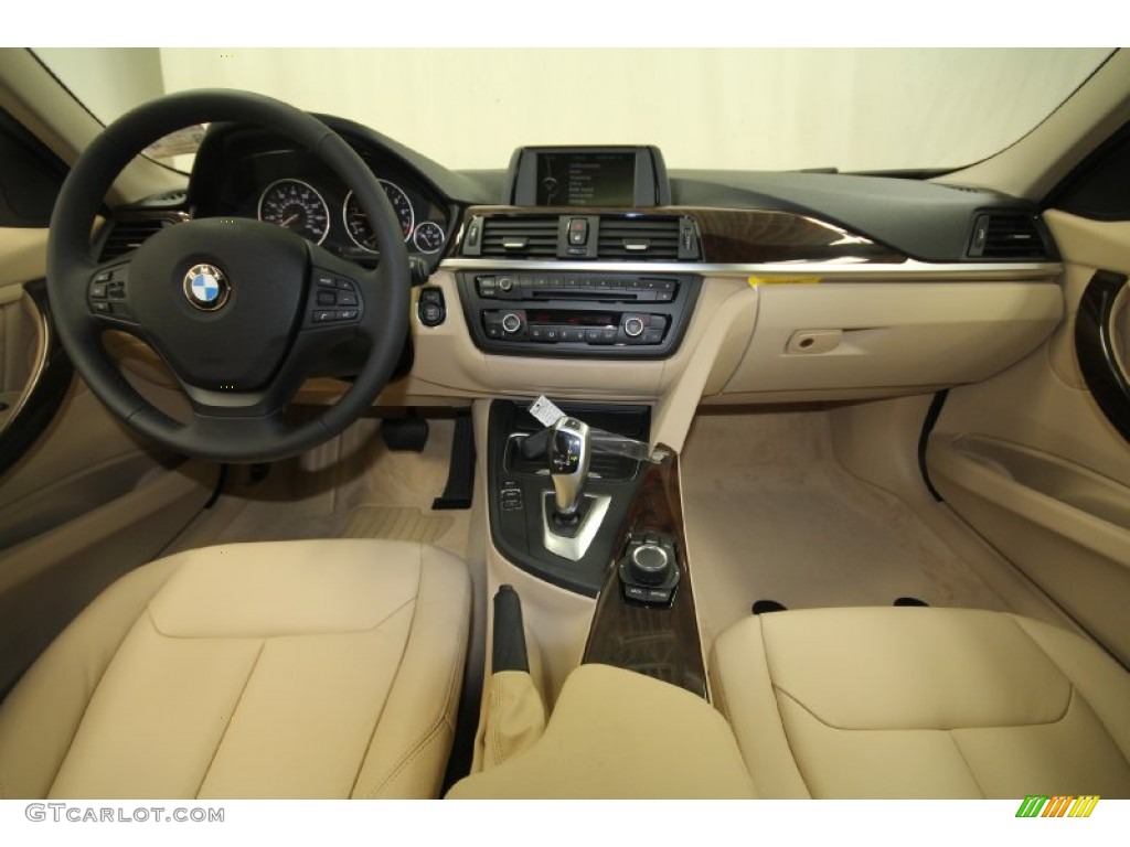 2013 3 Series 328i Sedan - Black Sapphire Metallic / Venetian Beige photo #4