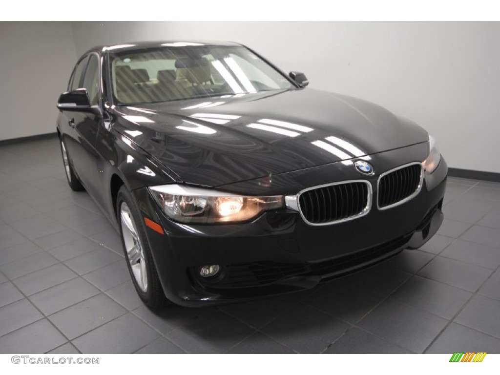 2013 3 Series 328i Sedan - Black Sapphire Metallic / Venetian Beige photo #5