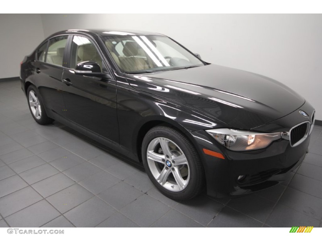 2013 3 Series 328i Sedan - Black Sapphire Metallic / Venetian Beige photo #6
