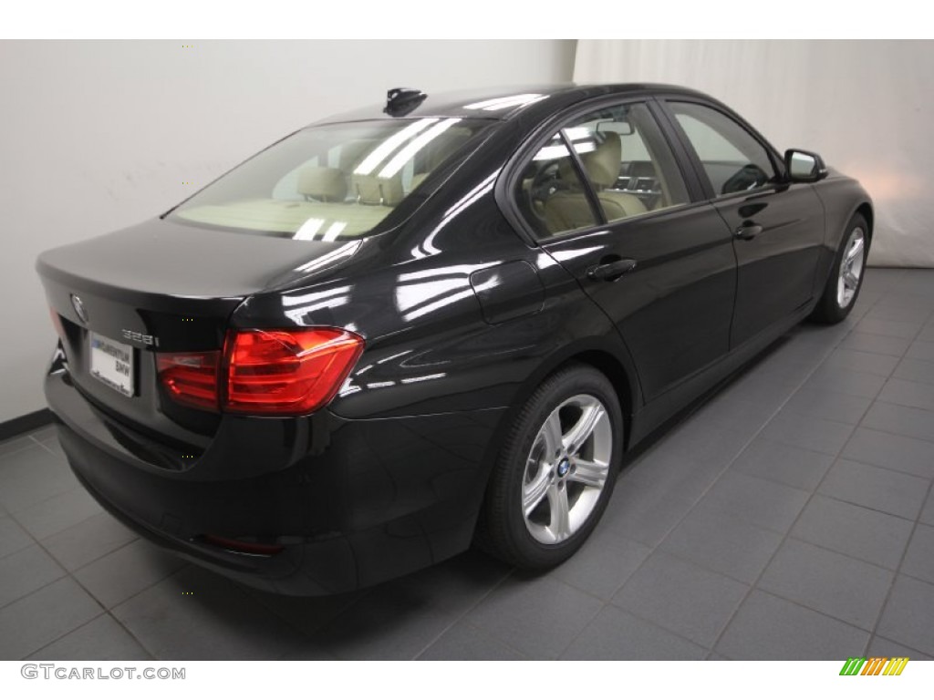 2013 3 Series 328i Sedan - Black Sapphire Metallic / Venetian Beige photo #8