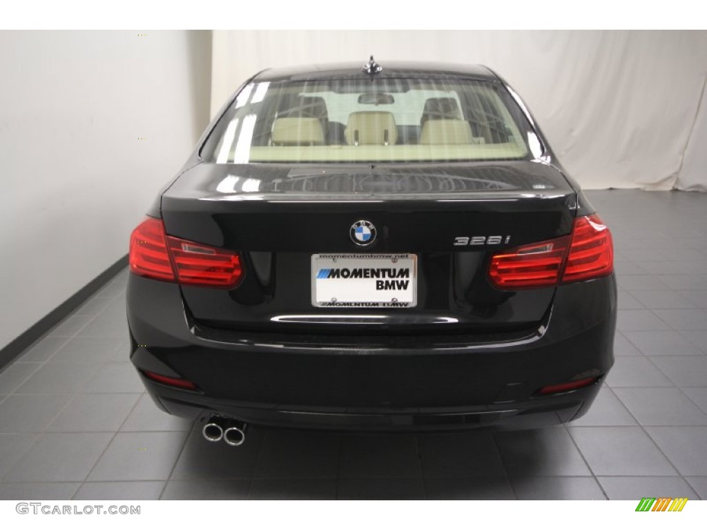 2013 3 Series 328i Sedan - Black Sapphire Metallic / Venetian Beige photo #9