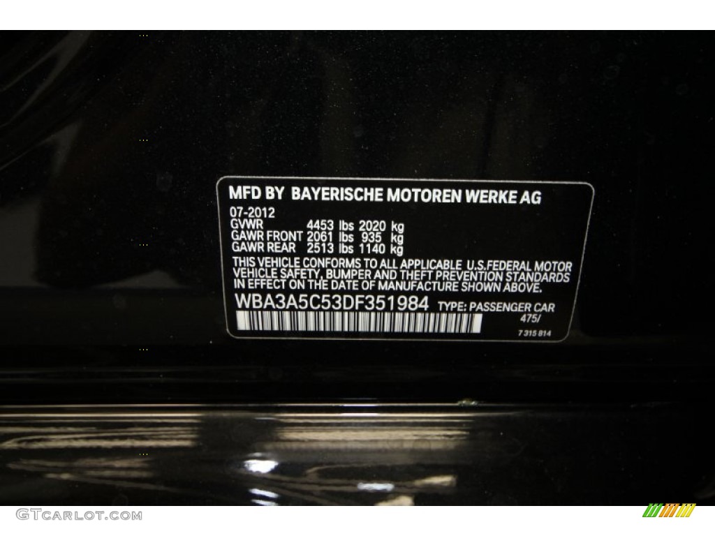 2013 3 Series 328i Sedan - Black Sapphire Metallic / Venetian Beige photo #10