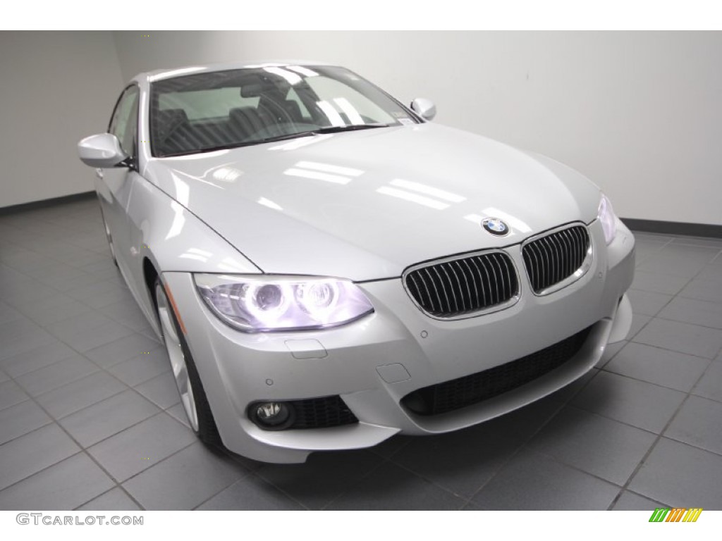2013 3 Series 335i Coupe - Titanium Silver Metallic / Black photo #5