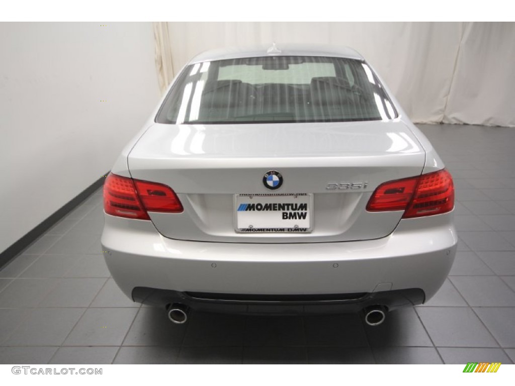 2013 3 Series 335i Coupe - Titanium Silver Metallic / Black photo #9