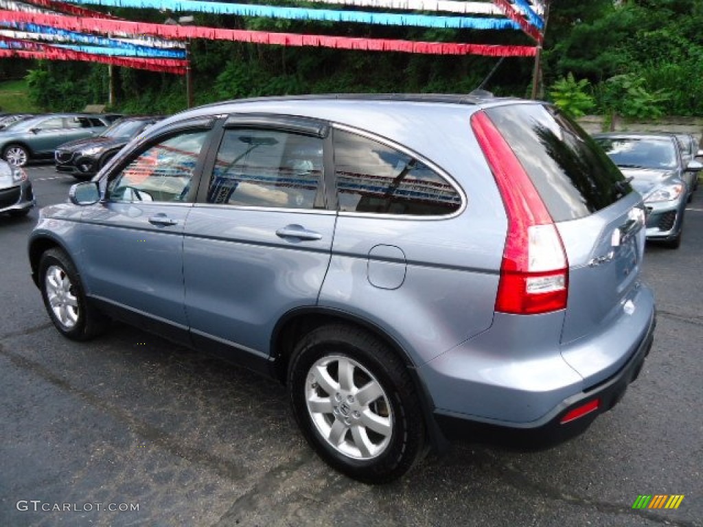 2008 CR-V EX-L 4WD - Glacier Blue Metallic / Gray photo #10