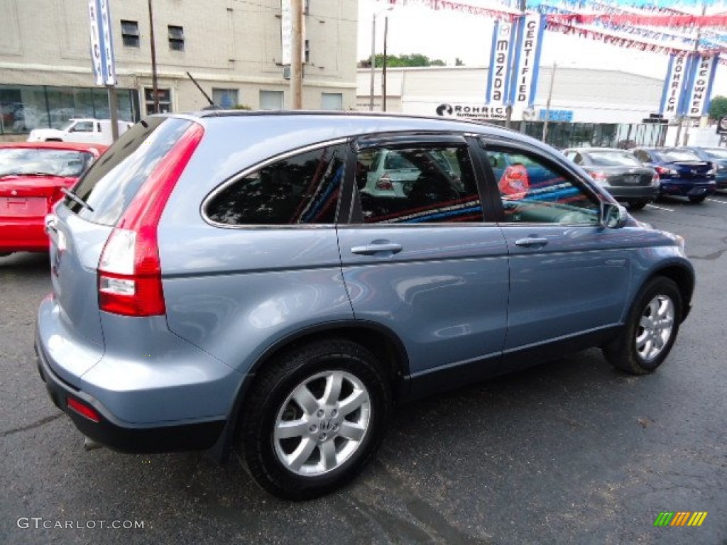 2008 CR-V EX-L 4WD - Glacier Blue Metallic / Gray photo #12